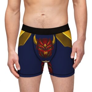 Men's Boxers - Bold Red Warrior Design - Comfortable & Stylish Underwear