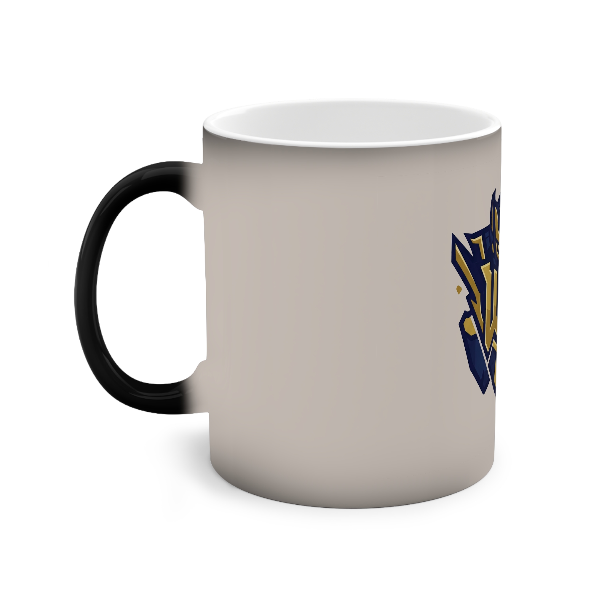 Color-Changing Mug — Warrior Knight Emblem 11oz (Heat Reveal) - Image 4