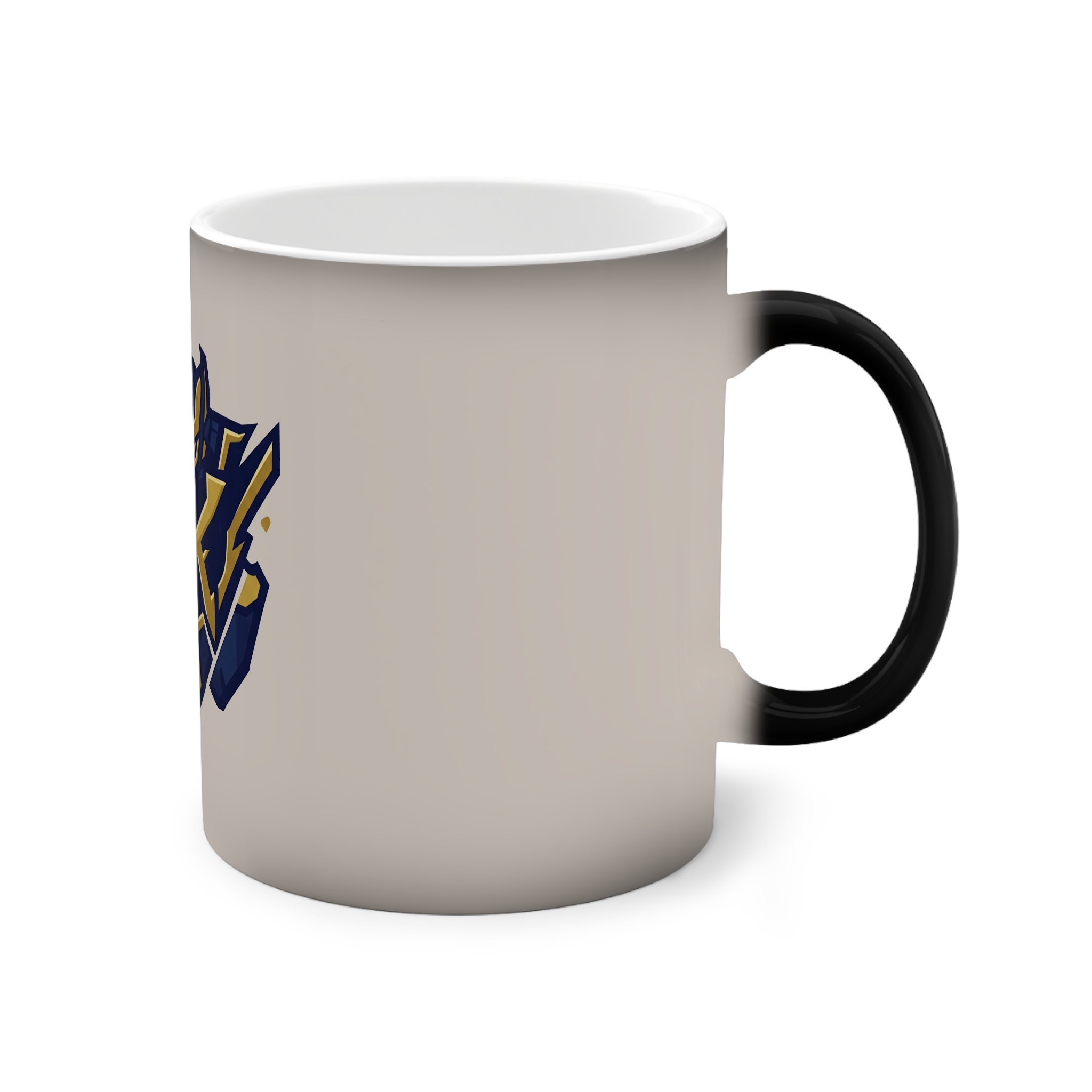 Color-Changing Mug — Warrior Knight Emblem 11oz (Heat Reveal) - Image 3