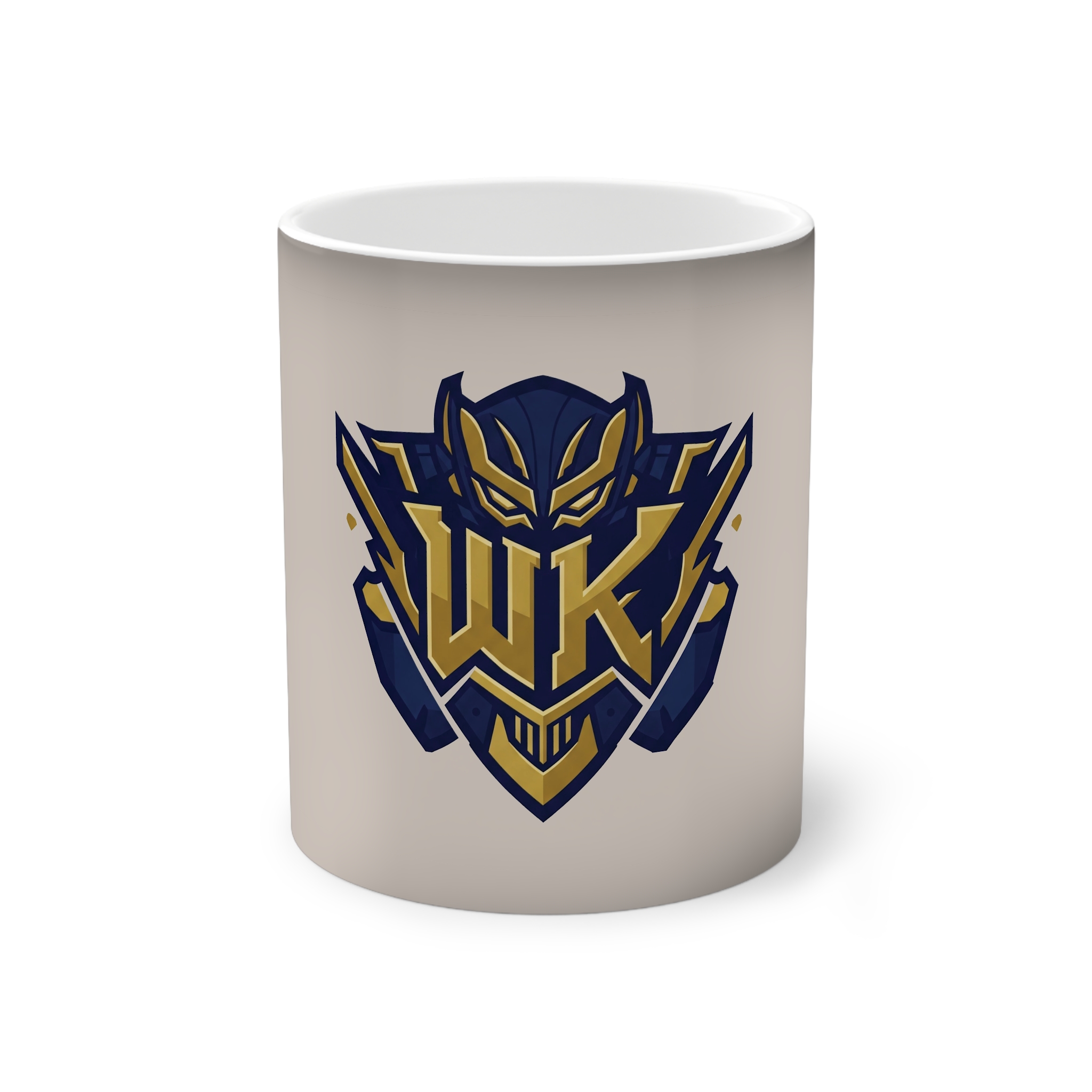 Color-Changing Mug — Warrior Knight Emblem 11oz (Heat Reveal)